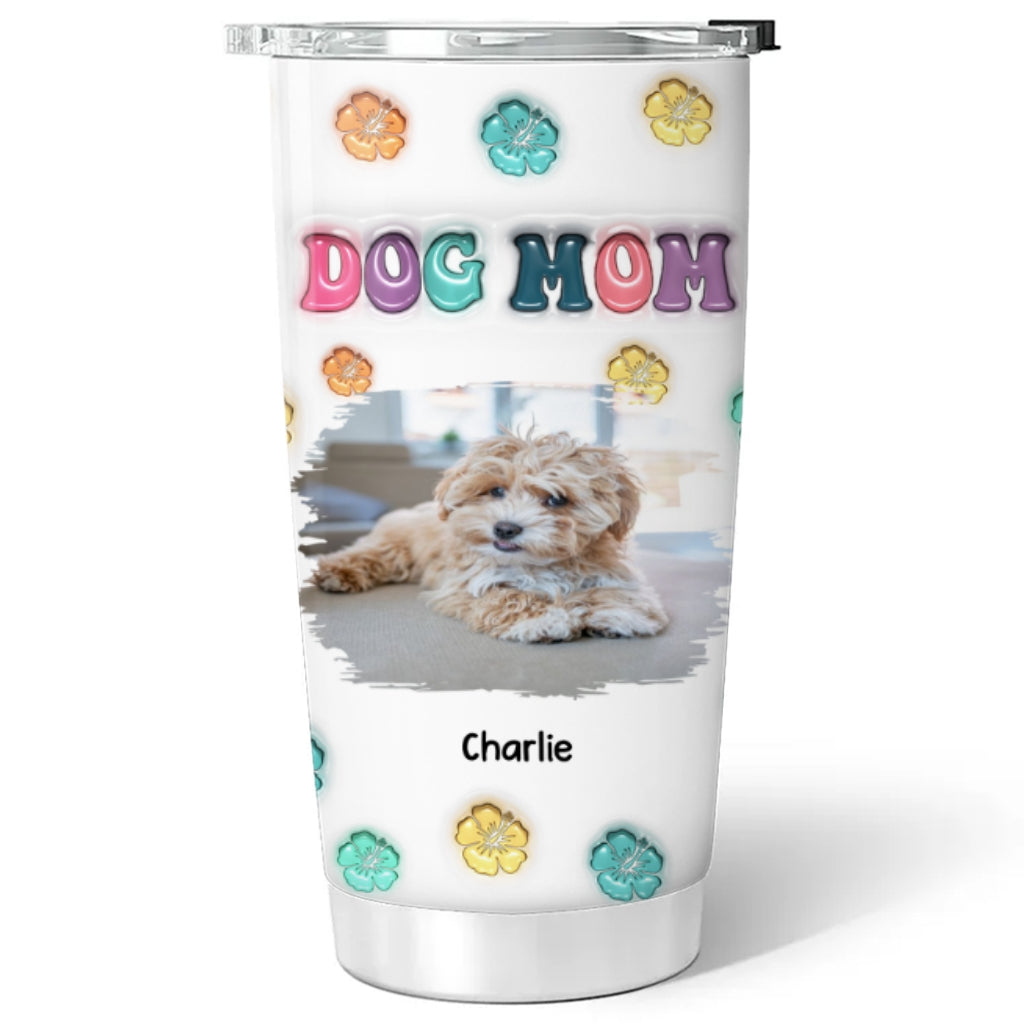 Personalized Custom 3D Inflated Effect Summer Tumbler for Dog Moms