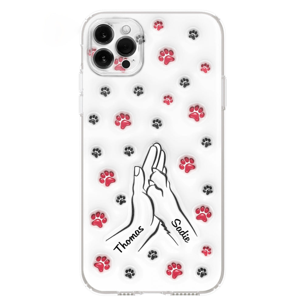 Personalized Custom 3D Inflated Effect Paw And Hand Design Phone Case for Smartphones