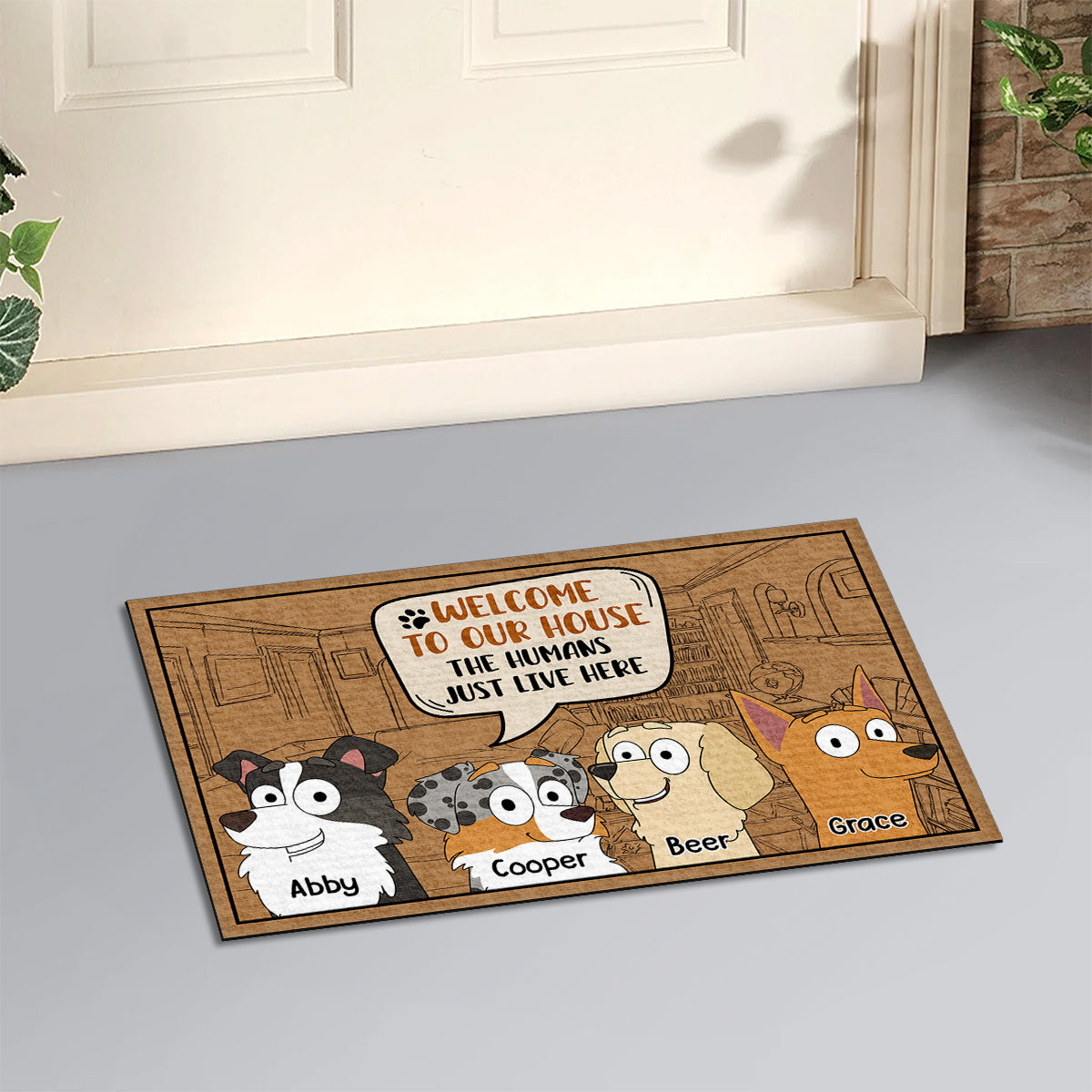 Personalized Custom Doormat - Welcome Your Guests with Your Beloved Pet's Picture