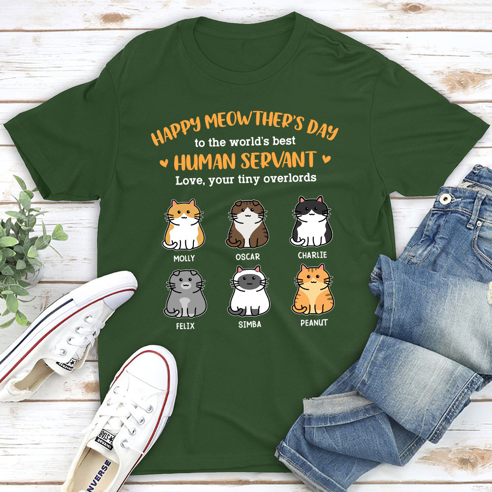 Happy Meowthers Day - Stylish Personalized Custom Unisex Cotton Blend T-shirt for Pet Lovers