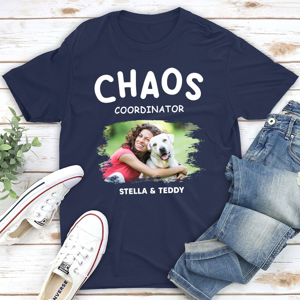 Chaos Coordinator - Personalized Custom Unisex 5.3 oz T-shirt for Pet Lovers