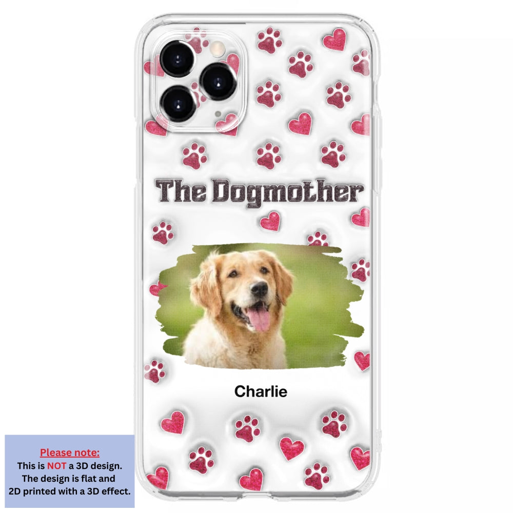 Slay Cartoon Dog Mother Photo - Personalized Custom 3D Inflated Effect Premium Phone Case for All Occasions