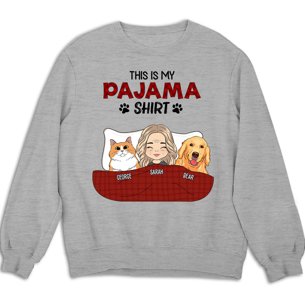 Custom Personalized Pet Pajama Sweatshirt - 8.0 oz Unisex Fit