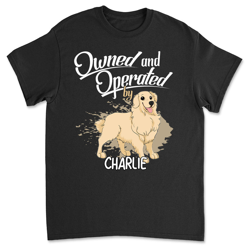 Operated By My Furbaby - Customizable Unisex 5.3 oz Personalized T-shirt