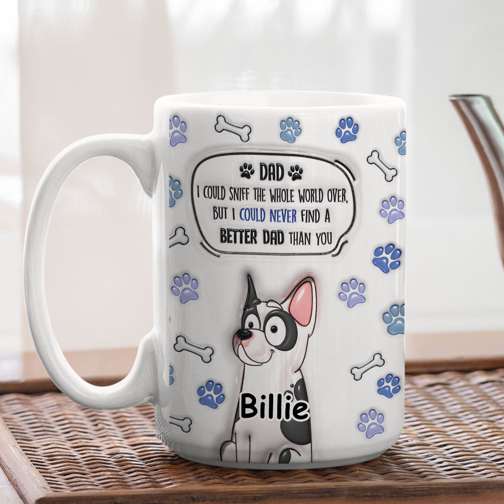Personalized Custom 3D Inflated Effect Ceramic Mug - Ideal Gift for Mom and Dad