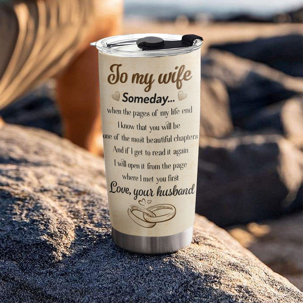 The Pages Of My Life - Personalized Custom 20oz Stainless Steel Tumbler with Thousands of Cool Designs