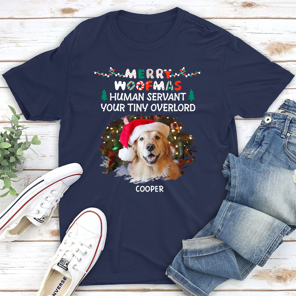 Meowy Christmas - Personalized Custom Unisex Cotton Blend T-shirt for Pet Lovers