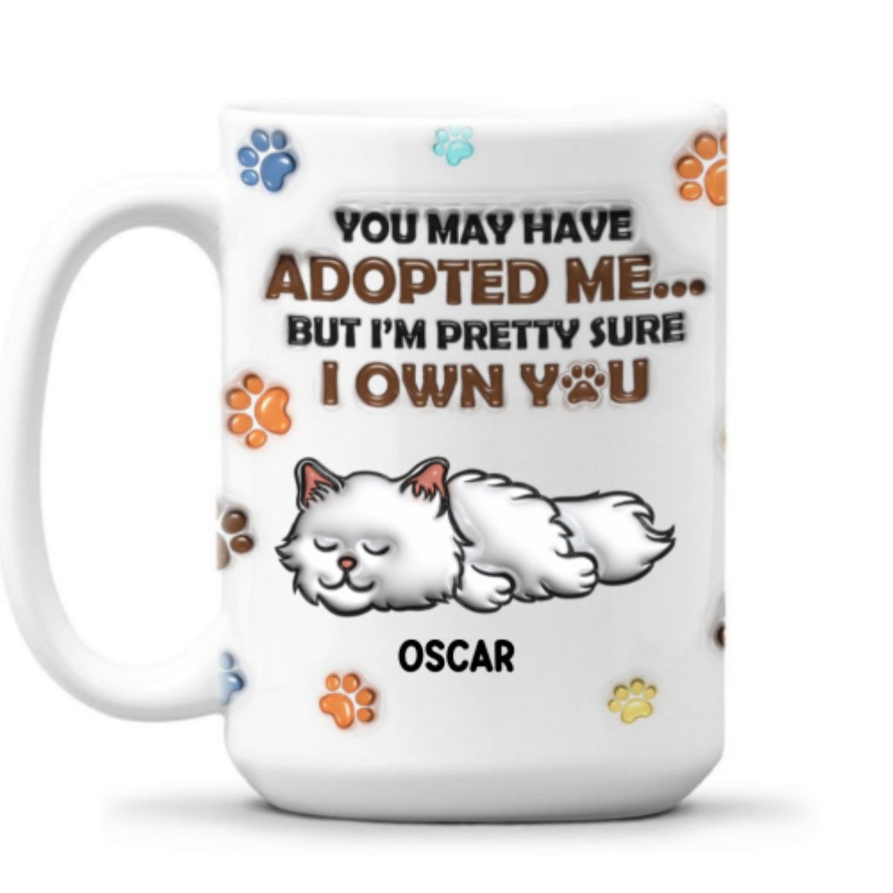 Personalized Custom 3D Inflated Effect Ceramic Mug - 11oz for All Your Favorite Beverages