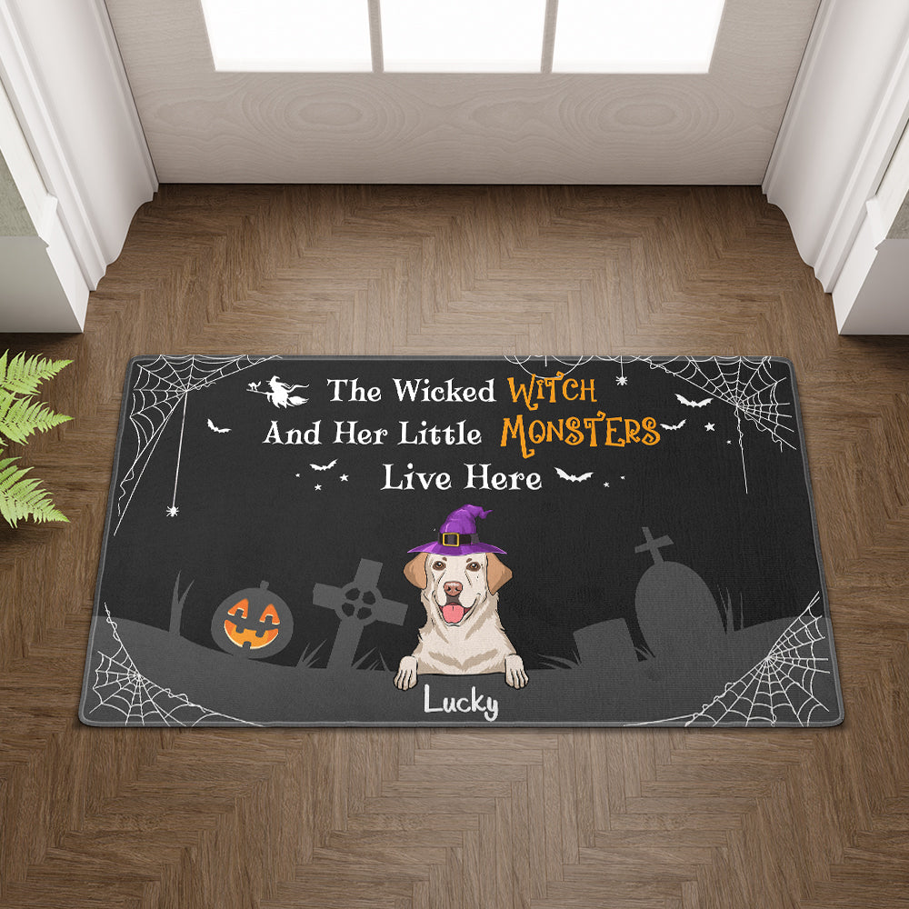 Little Monster - Customizable Personalized Doormat with Dog's Picture