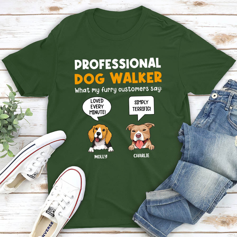 Customizable Unisex Personalized Dog Walker T-shirt