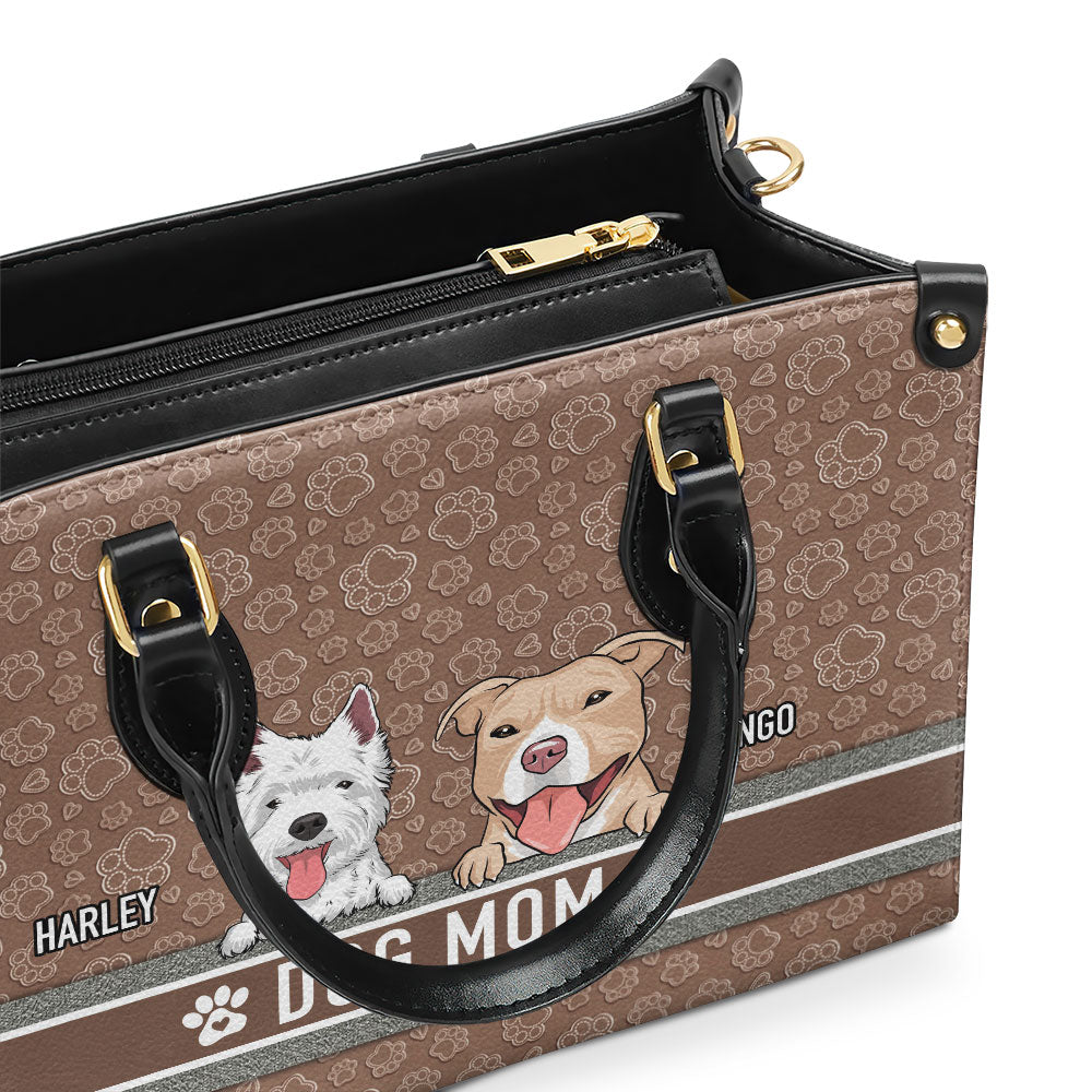 Exclusive Personalized Custom Leather Bag for Dog Moms
