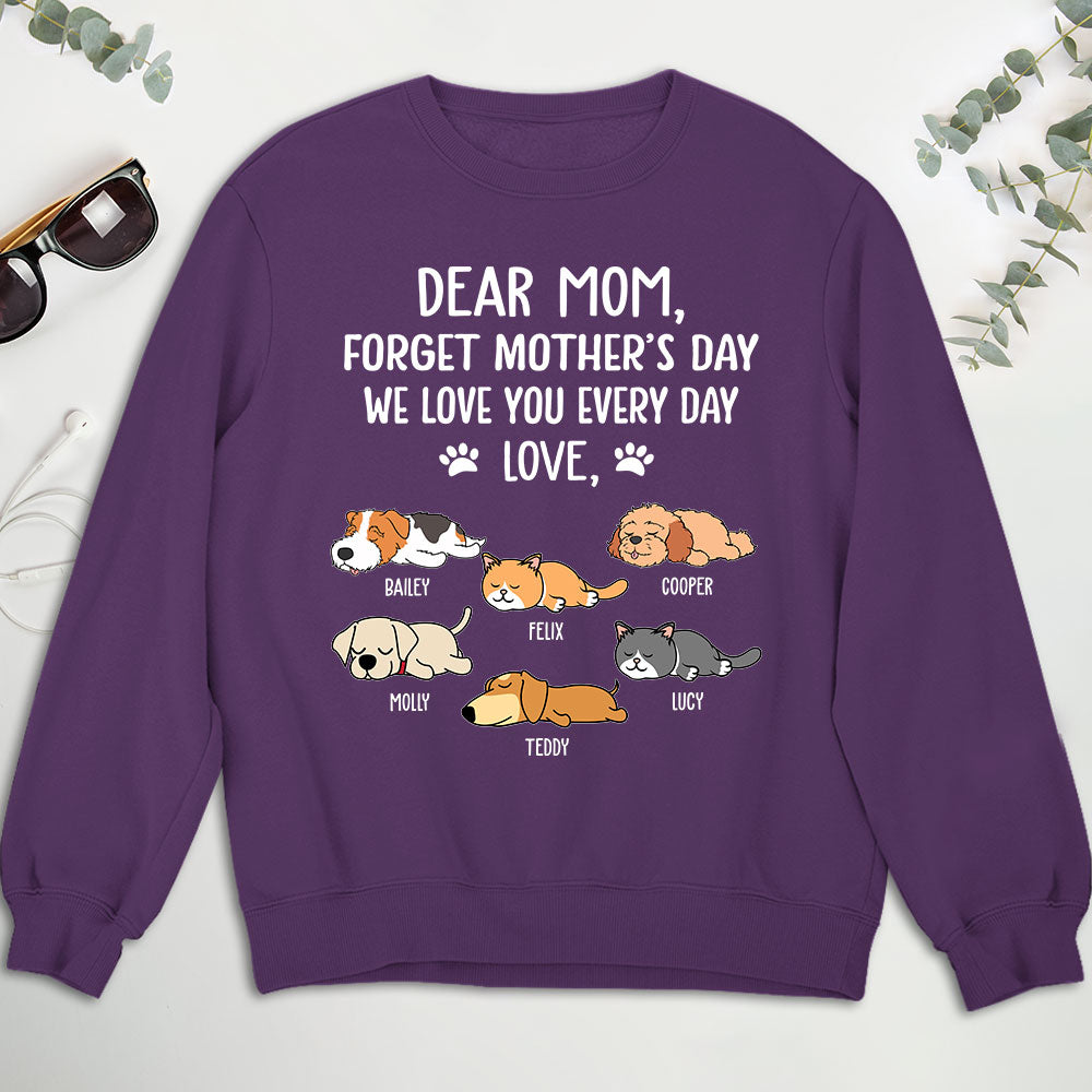 Love You Every Day - Personalized Custom Unisex 8.0 oz Sweatshirt for Pet Lovers