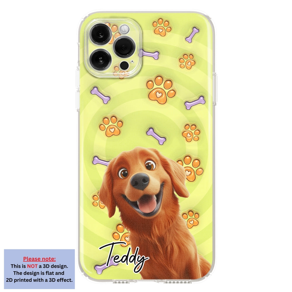 Exclusive Personalized Custom 3D Inflated Effect Phone Case - This Human Belongs To Us Cartoon Design