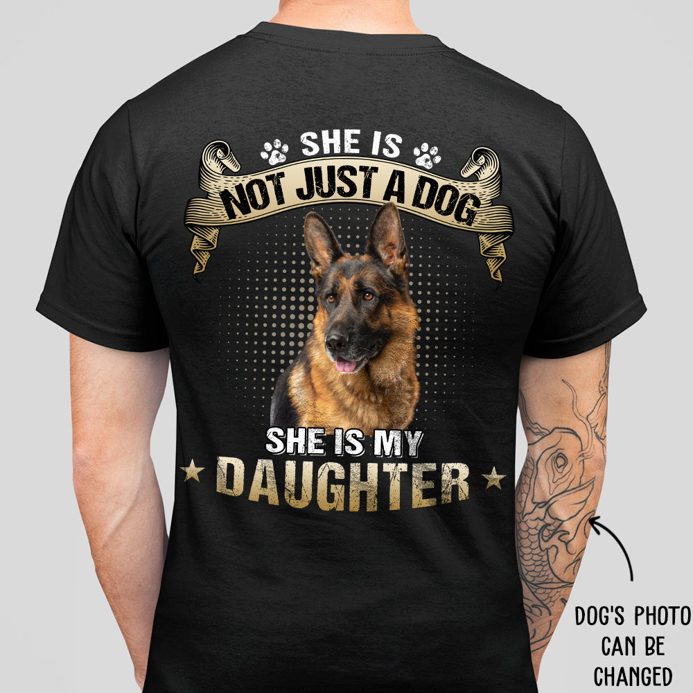 My Son/Daughter 1 - Personalized Custom Photo Unisex 5.3 oz Heavy Cotton T-shirt for Pet Lovers