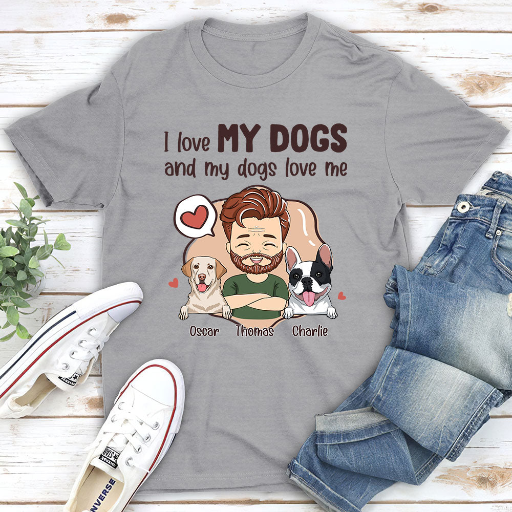 My Dog My Love - Personalized Custom Unisex 5.3 oz T-shirt for Pet Lovers