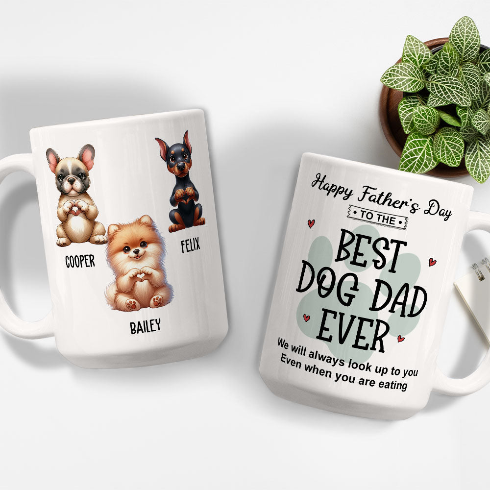 Unique Personalized Custom Coffee Mug - The Ideal Gift for Pet Lovers Even When They're Eating