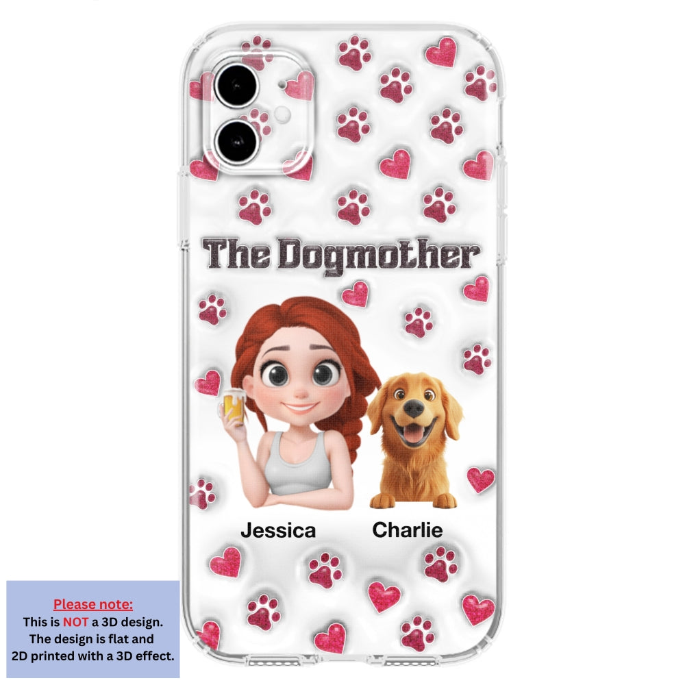 Slay Cartoon Dog Mother - Exclusive Personalized Custom 3D Inflated Effect Phone Case for Stylish Protection