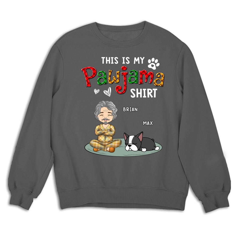 Handsome Pawjama Shirt Version 2 - Personalized Custom Unisex 8.0 oz Sweatshirt for Pet Lovers