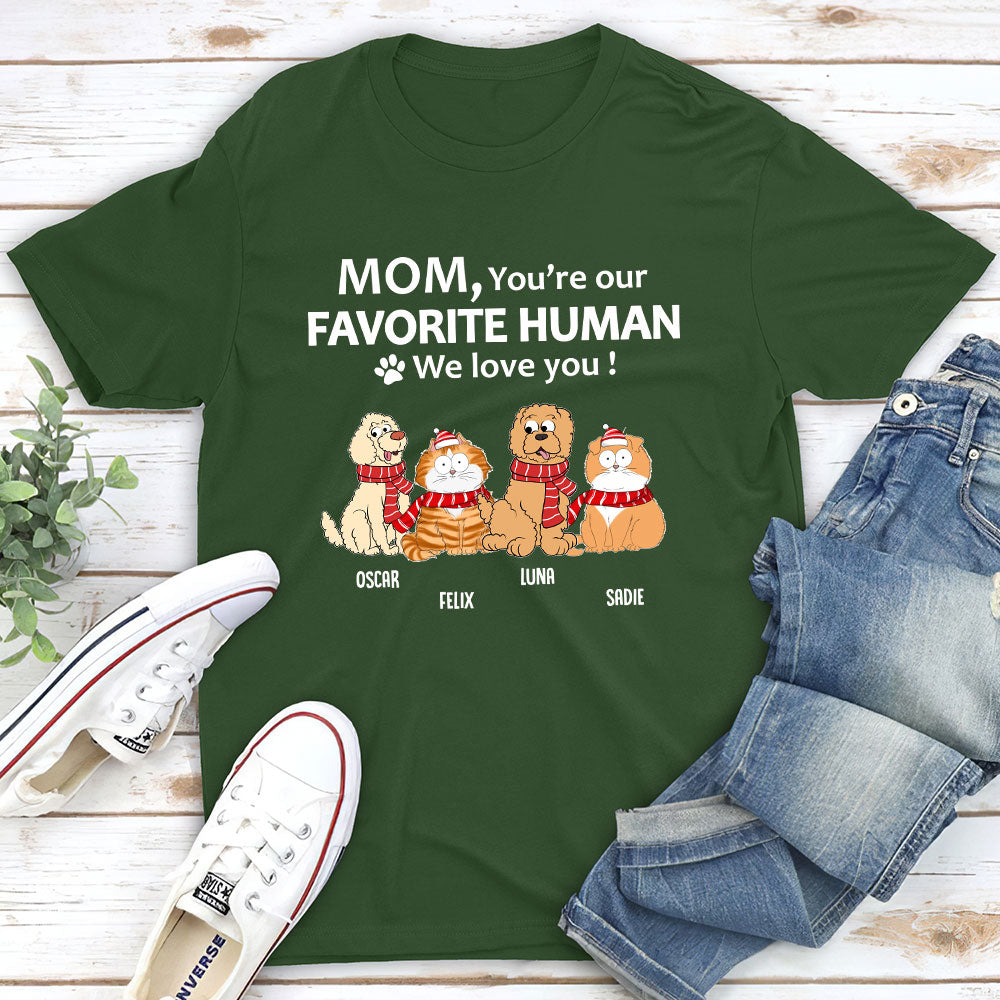 To My Human - Personalized Custom Unisex 5.3 oz Heavy Cotton T-shirt for Pet Lovers