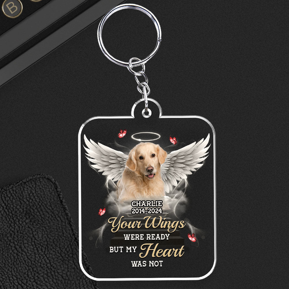 Until We Meet Again - Personalized Full - Color Laser - Cut Acrylic Keychain, 1.97”x1.97”