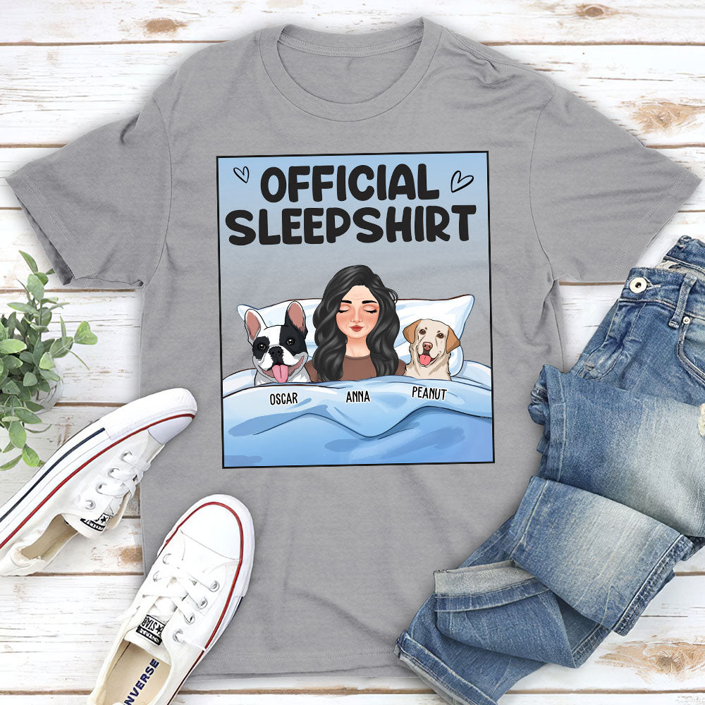 Personalized Custom Unisex Sleep T-shirt - Ideal Gift for Pet Lovers