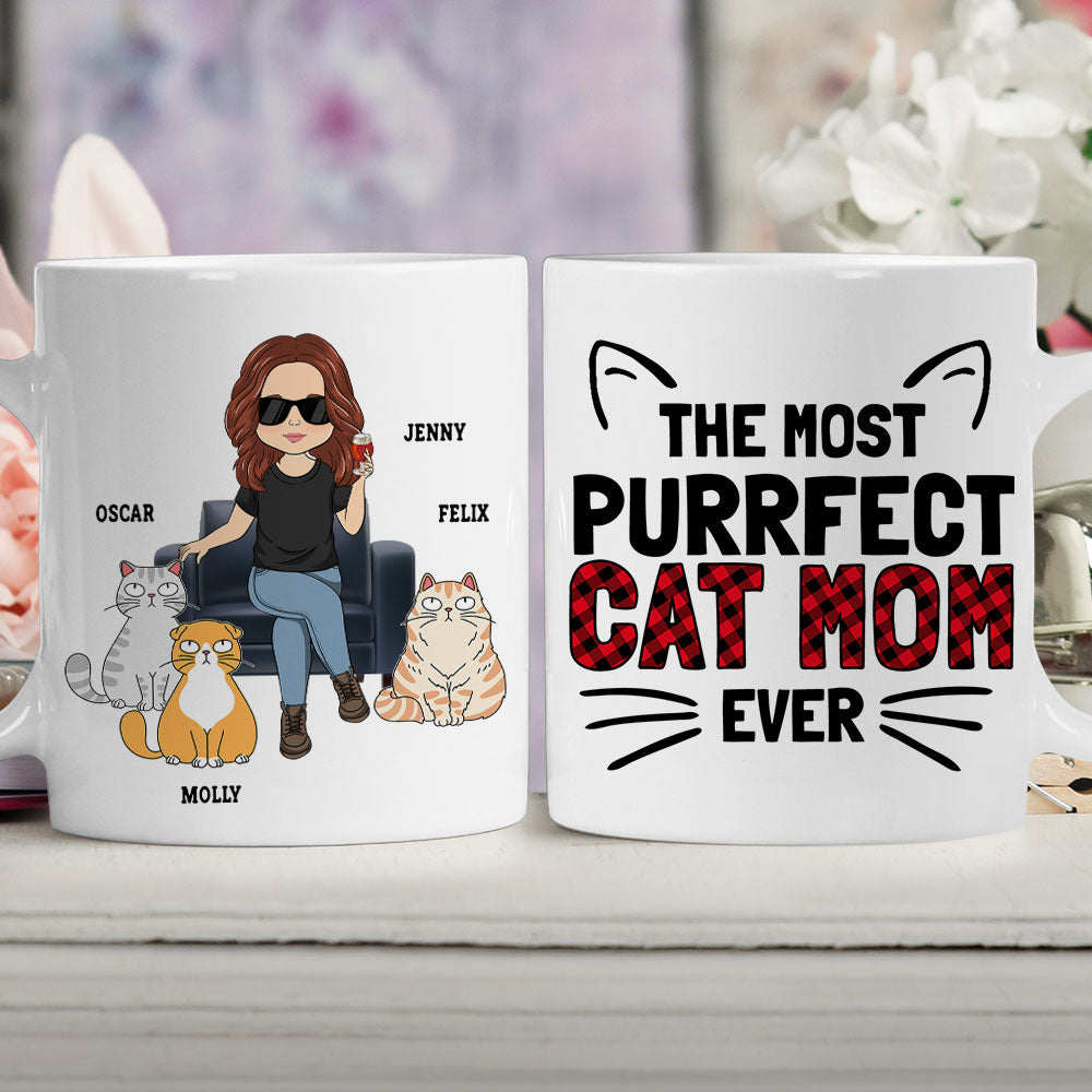 The Most Purrfect Customizable Personalized Cat Coffee Mug for Pet Lovers