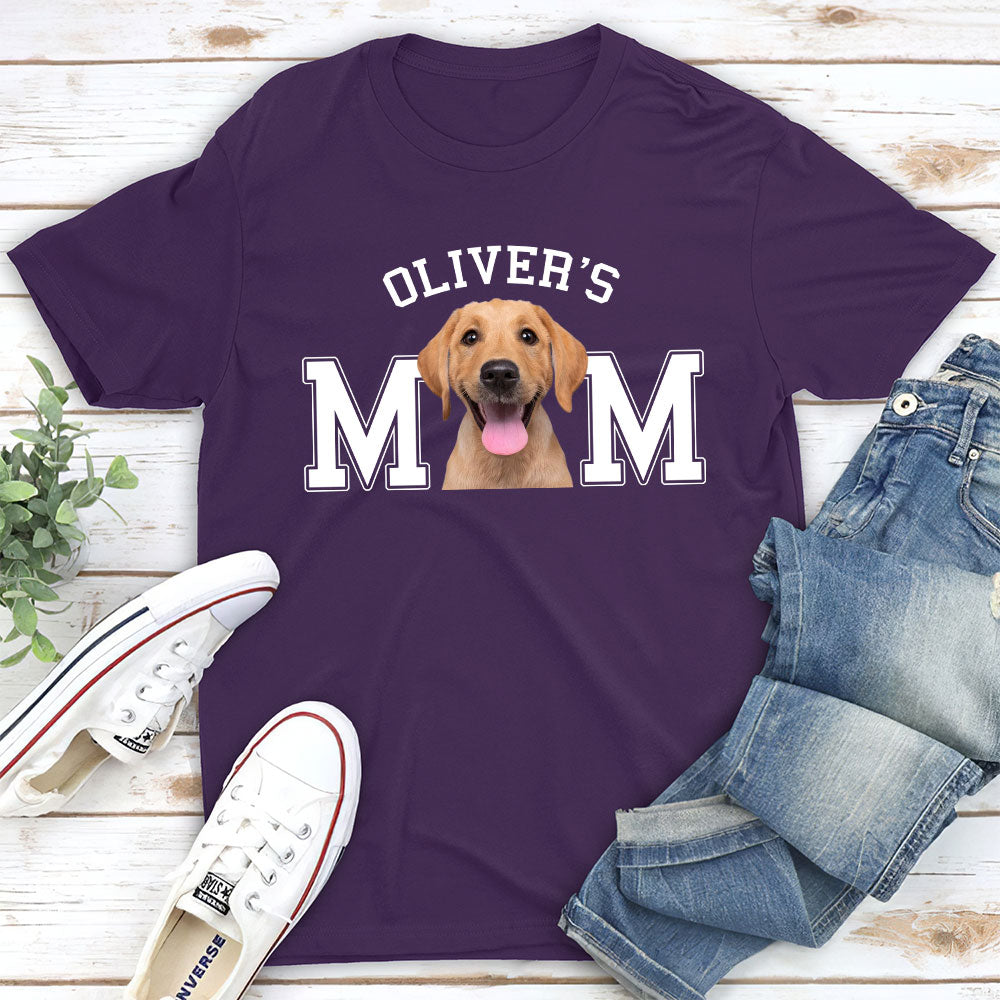 Unique Dog Dad Mom Cartoon Personalized Custom Unisex Basic Photo T-shirt