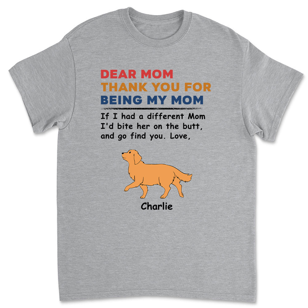 Unique Personalized Custom Unisex 'Dogs Bite Butt' T-shirt for Pet Lovers