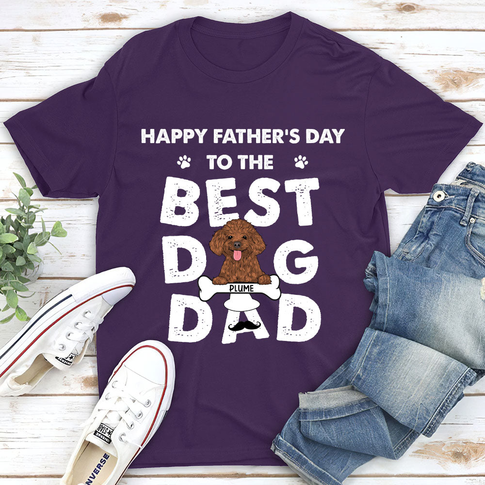 Father's Day Personalized Custom Unisex Dog T-shirt - 5.3 oz