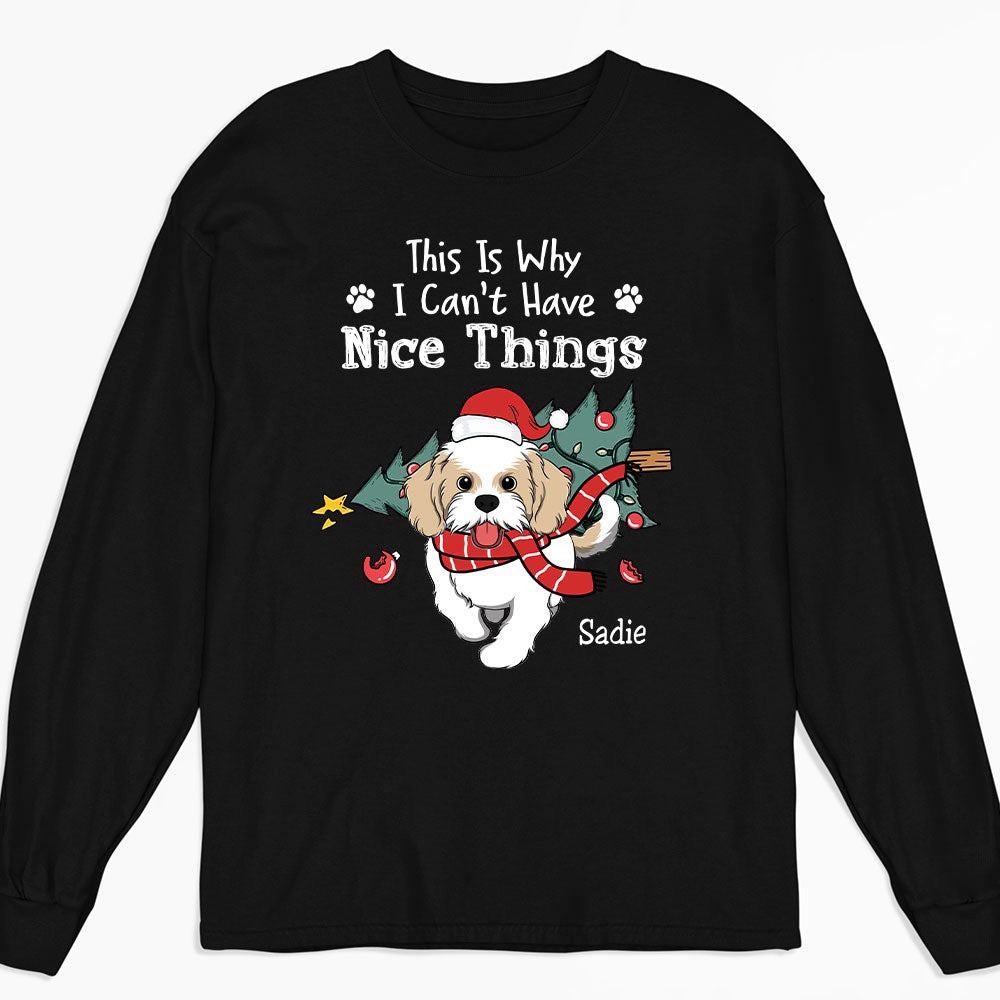 The Reason Is Here - Personalized Custom Unisex 6.0 oz Long Sleeve T-Shirt for Pet Lovers