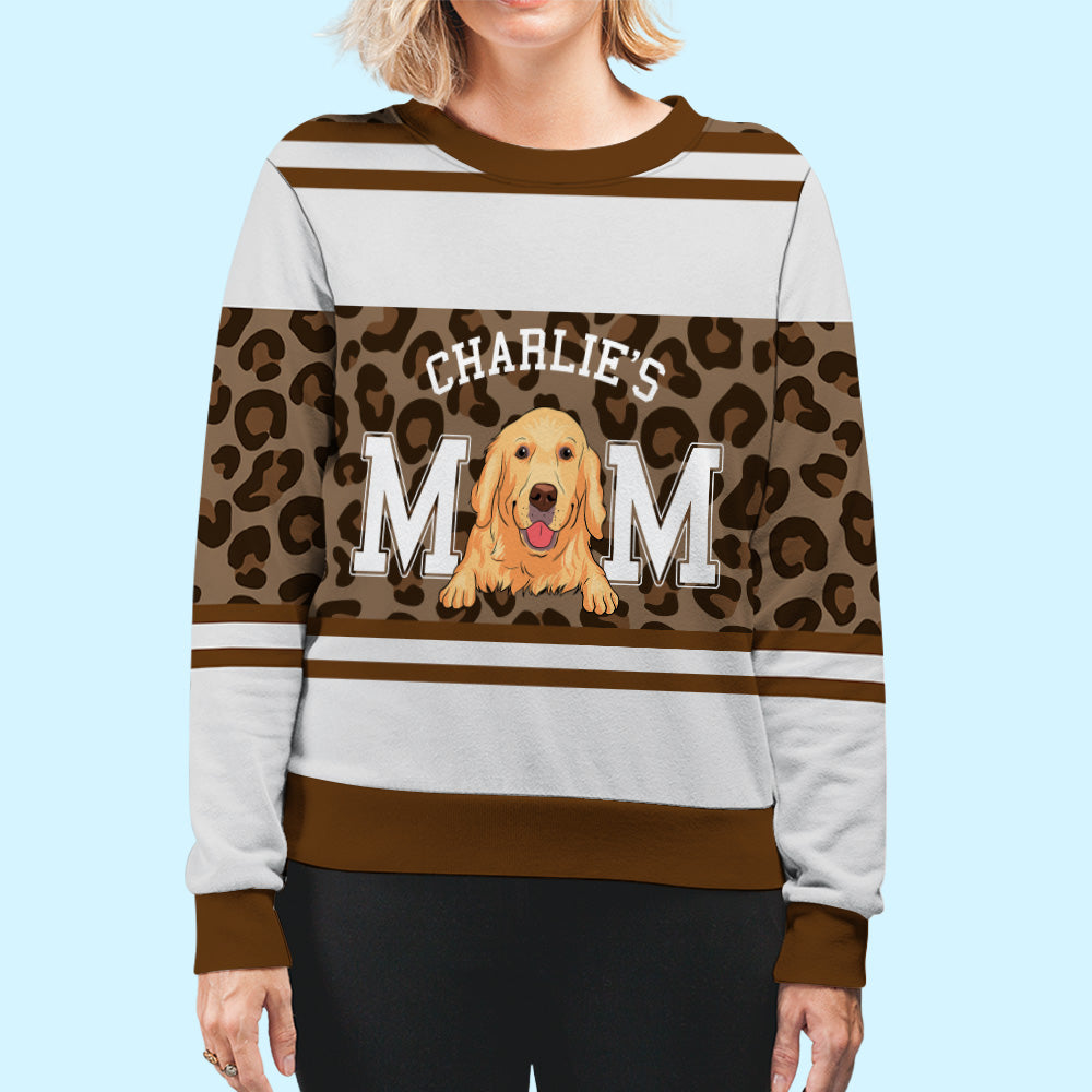 Dog Dad/Mom Personalized All-Over-Print Custom Basic Sweatshirt - Ideal Gift for Pet Lovers