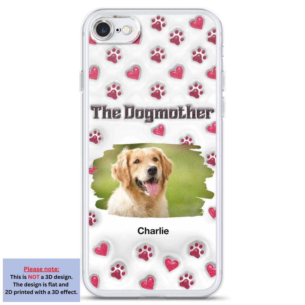 Slay Cartoon Dog Mother Photo - Personalized Custom 3D Inflated Effect Premium Phone Case for All Occasions