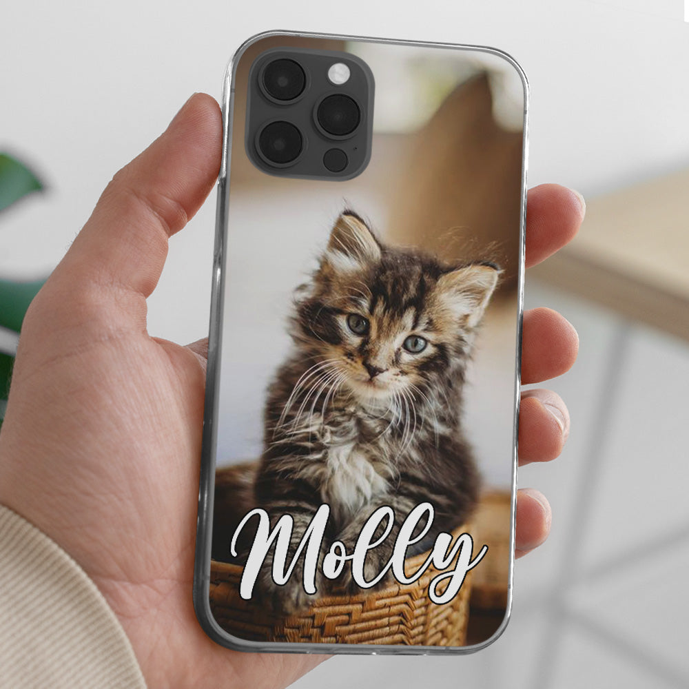 Personalized Custom Pet Photo Phone Case - Ideal for Dog and Cat Lovers
