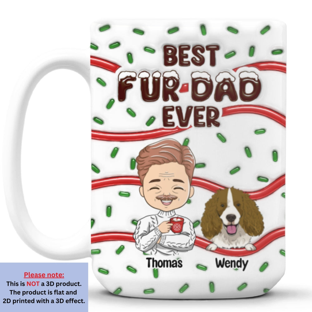 Best Personalized Custom 3D Inflated Effect Mug for Dog Moms and Dads - Ideal Pet - Themed Gift