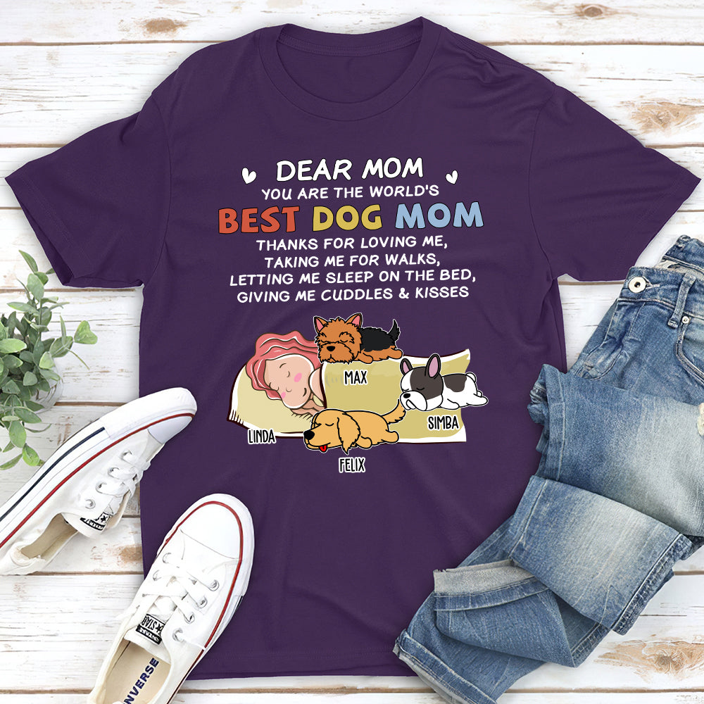 Dear Dad - Personalized Custom Unisex 5.3 oz T-shirt for Pet Lovers