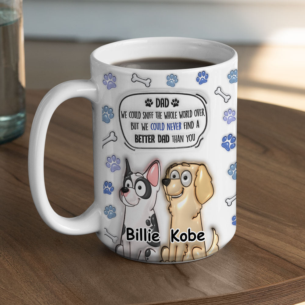 Personalized Custom 3D Inflated Effect Ceramic Mug - Ideal Gift for Mom and Dad