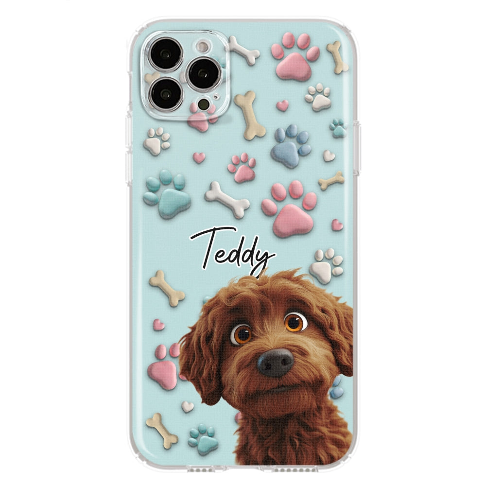 Adorable Dog Cartoon - Customizable Personalized Phone Case for Fashion-Forward Users