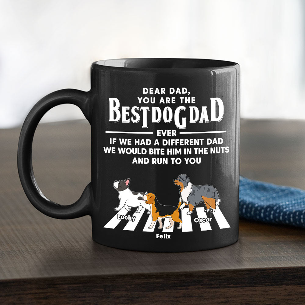 Dogs Run To You 2 - 11oz & 15oz Personalized Custom Black Ceramic Coffee Mug