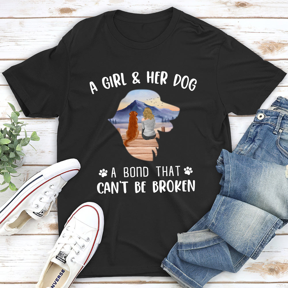 Unbreakable Bond - Personalized Custom Unisex 5.3 oz T-shirt for Pet Lovers