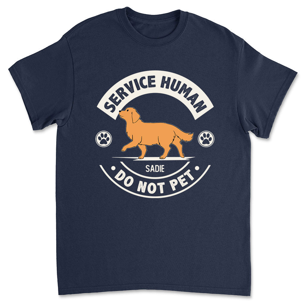 Service Human Dogs - Personalized Custom Unisex 5.3 oz T-Shirt for Pet Lovers