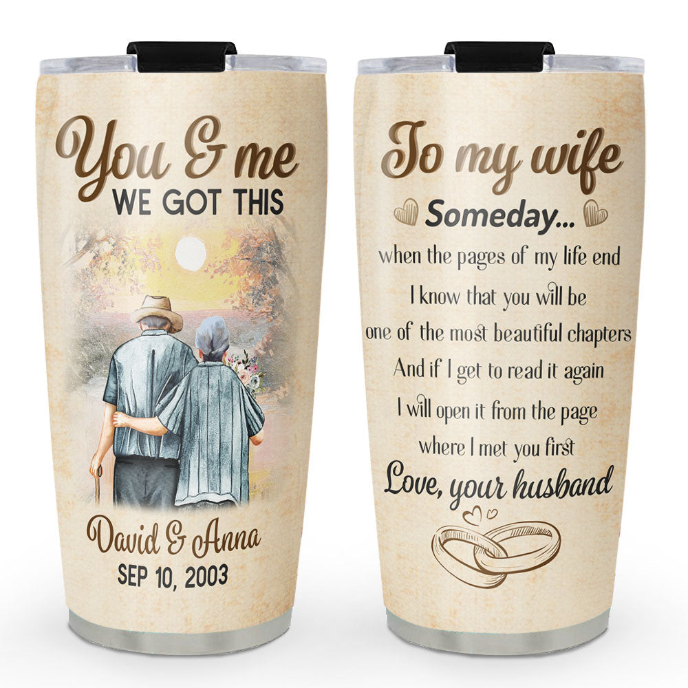 The Pages Of My Life - Personalized Custom 20oz Stainless Steel Tumbler with Thousands of Cool Designs