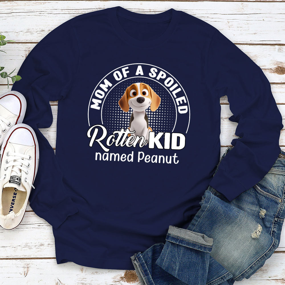 Spoiled Rotten Pet Chibi Cartoon - Personalized Custom Unisex 6.0 oz Long Sleeve T-shirt