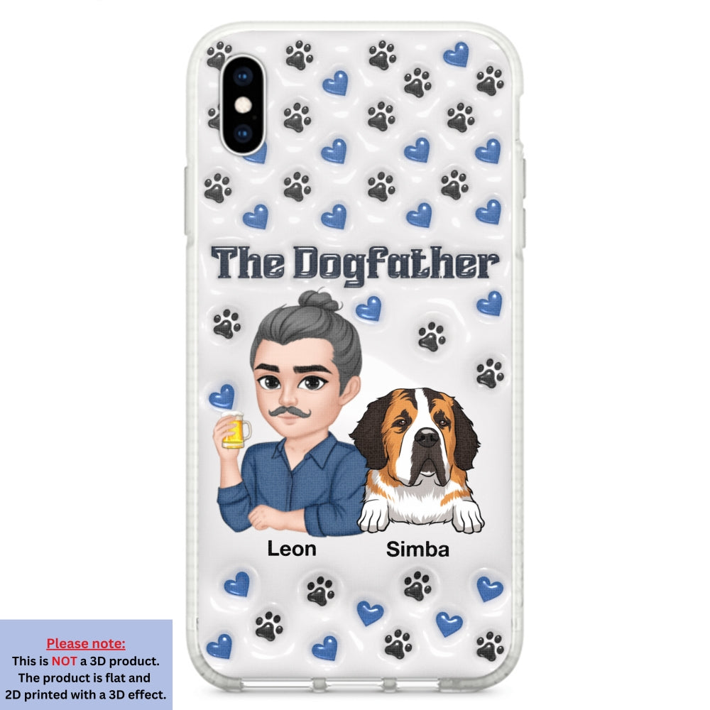Stylish Dog Dad - Exquisitely Personalized Custom 3D Inflated Effect Smartphone Case