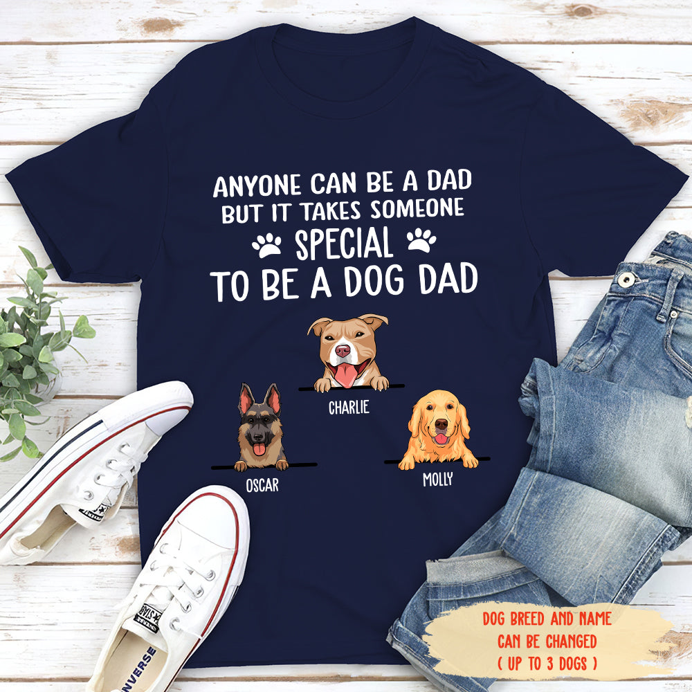 Exclusive Personalized Custom Unisex Dog Dad T-shirt - Ideal Gift for Pet Lovers