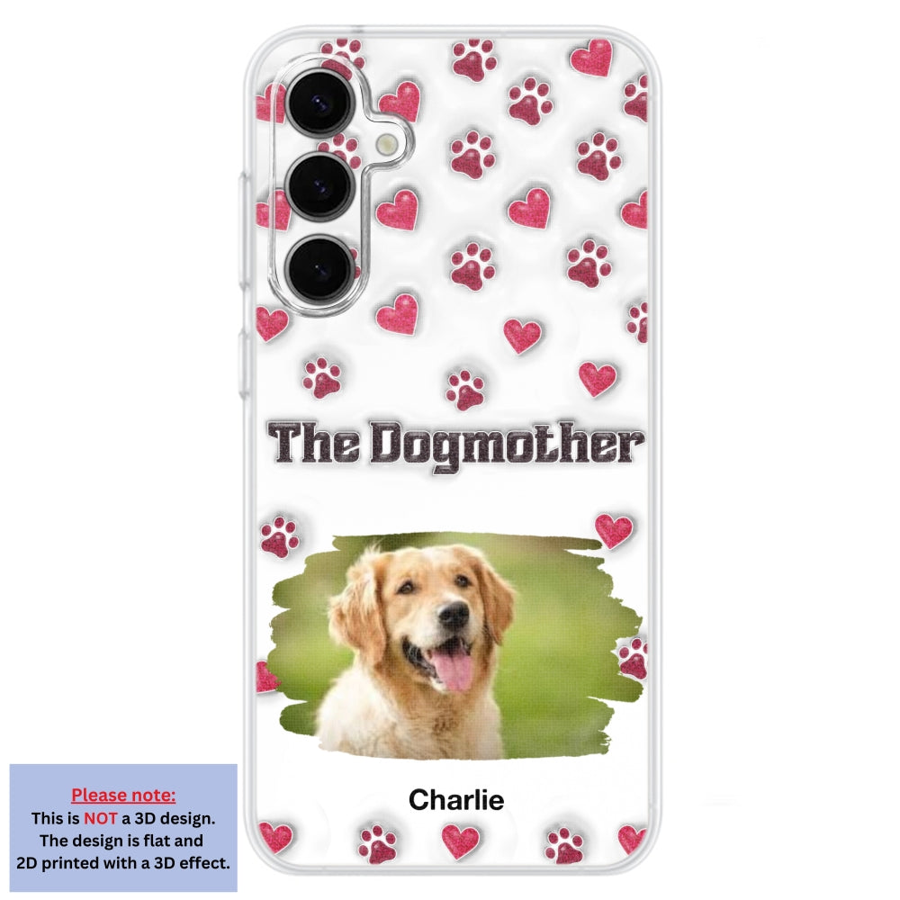 Slay Cartoon Dog Mother Photo - Personalized Custom 3D Inflated Effect Premium Phone Case for All Occasions