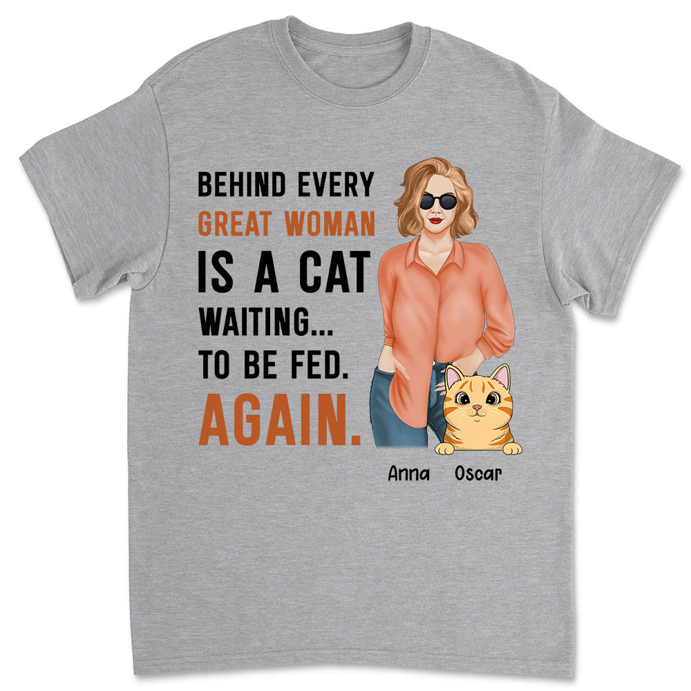 Waiting To Be Fed - Customizable Personalized Unisex T-shirt for Pet Lovers