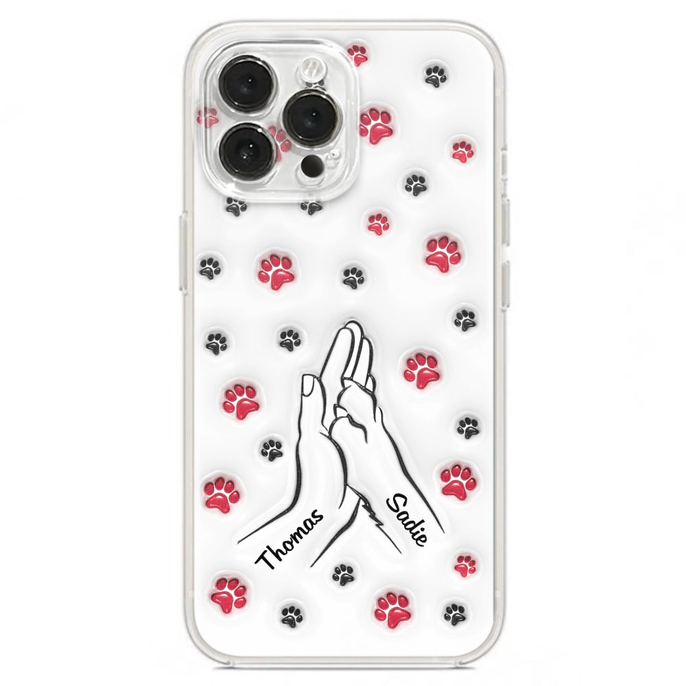 Personalized Custom 3D Inflated Effect Paw And Hand Design Phone Case for Smartphones