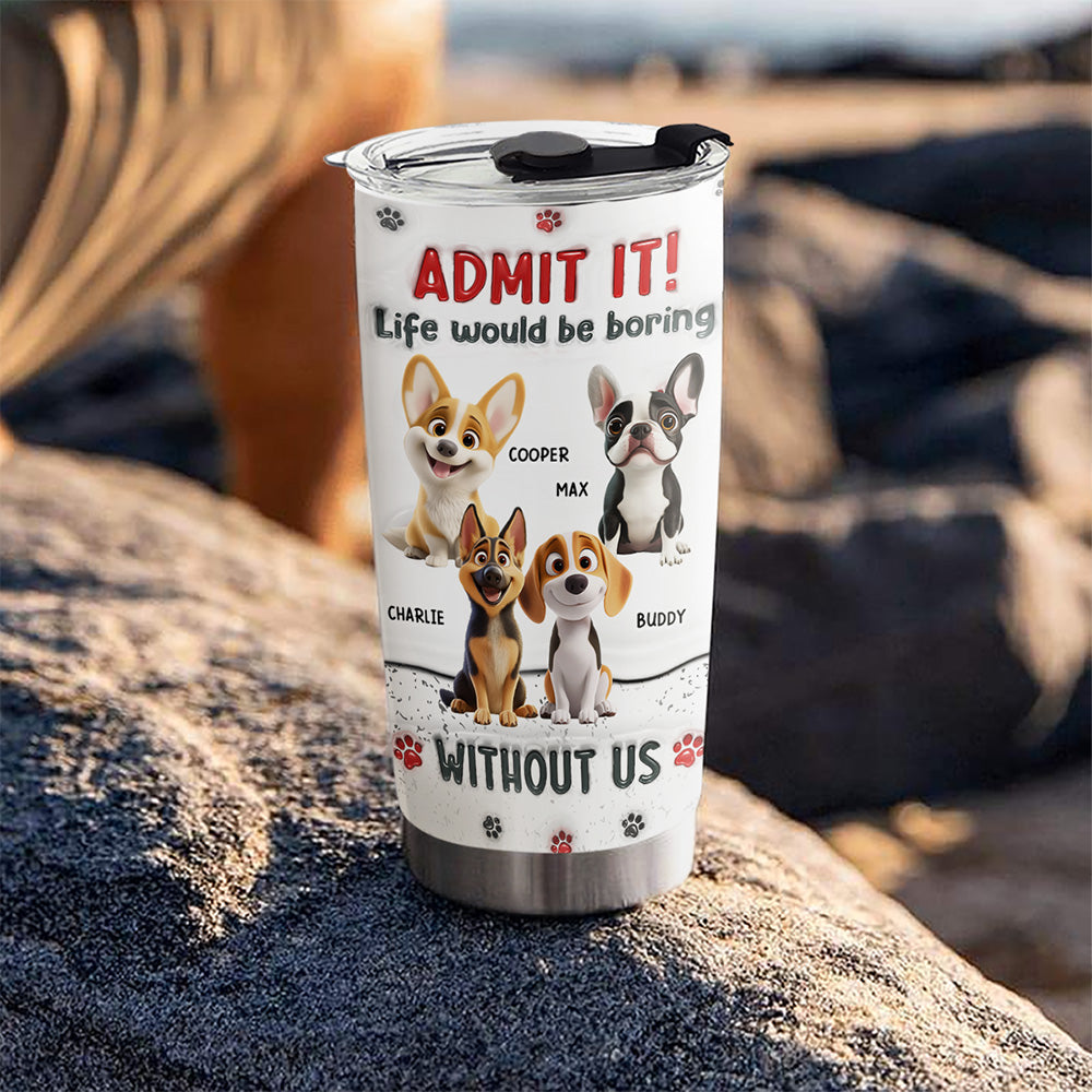 Accept It - Customizable 3D Inflated Effect Personalized 20oz Stainless Steel Tumbler