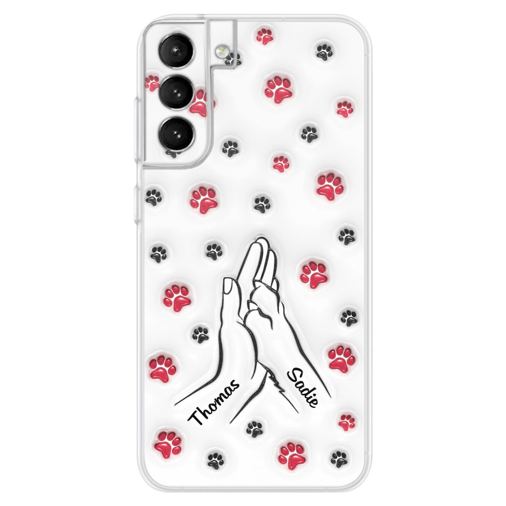 Personalized Custom 3D Inflated Effect Paw And Hand Design Phone Case for Smartphones